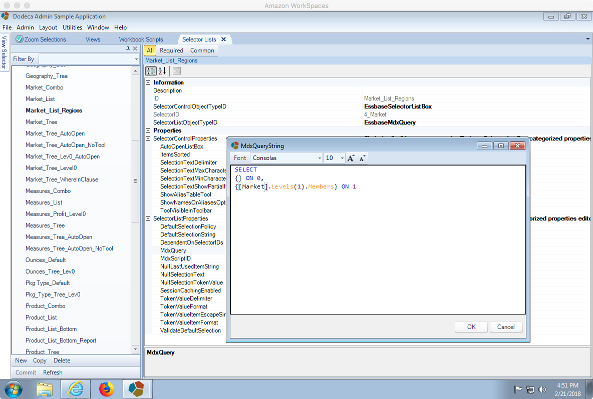 Editing MDX script that returns level 1 members from Market dimension
